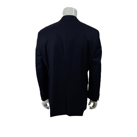 Ralph Lauren Navy Blue Wool Blazer Gold Buttons Mens 44L - Picture 9 of 12